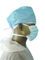 Poids chirurgical gonflant 25GSM de la taille 64X15 cm de chapeaux de docteur Tie On Disposable
